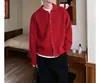 Cárdigan de punto con solapa para hombre primavera otoño estilo coreano simple casual tejido suelto suéter abrigo de tacto de alta calidad moderno