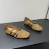 Sapatos Mary Jane Retro com Tiras Cruzadas Femininos 2026 Verão Novo Fivela Plana Bico Redondo Confortáveis Versáteis Casuais Slip-Ons