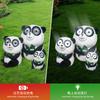 Lámpara solar para exteriores de panda, impermeable, diseño de paisaje para patio, lámpara de ambiente LED, adornos luminosos de animales para jardín