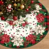 Novo produto transfronteiriço mais vendido da Amazon: Saia para árvore de Natal com estampas florais, de boneco de neve e renas para decoração festiva da árvore