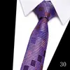 Corbata para Hombre para Negocios y Boda, Rayas Jacquard Puntos Flecha Formal Poliéster Seda para Novio y Padrino