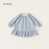 Colección de Vestidos de OtoñoNuevos Vestidos de Manga Larga para Niñas, Faldas para Bebés y Niñas Pequeñas, Vestidos de Otoño e Invierno para Niñas