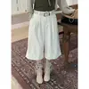 Pantalones Casuales Acortados de Pana ICCIICC Estilo Retro Sueltos con Puño Pierna Ancha de Longitud Media para Mujer Otoño Nuevo Estilo 2495