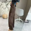 Jeans favorecedores, adelgazantes, estilo ropa de trabajo, de pierna curva, para otoño e invierno, de cintura alta, adelgazantes, elásticos, engrosados, forma de capullo, pierna recta, pierna ancha, para mujer