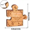 Mz1021-1031 Adornos de Bloques de Construcción en Forma de Corazón para el Día de la Madre Transfronterizos Regalos Navideños de Madera Decoración del Hogar Exhibición de Mesa