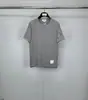 Venda Direta de Fábrica Tb Verão Novo Listras Rosadas Gola Redonda Manga Curta Camisetas Casuais e Confortáveis de Algodão Puro Masculinas e Femininas
