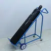 Carro para cilindros de uso rudo para máquina de soldar transportador de cilindros de oxígeno-acetileno de 40L tanque de oxígeno de laboratorio remolque móvil