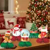 Nuevos artículos para fiestas temáticas de Amazon, decoraciones de panal de abeja de Navidad para mesa, fabricante de decoraciones para fiestas navideñas