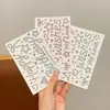 Adesivos criativos de letras vazadas com strass, adesivos decorativos de coração e estrela para o rosto, adesivos de strass para maquiagem de aniversário