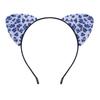 Accesorios para el cabello de Corea del Sur, linda diadema con orejas de gato de leopardo, dulce y súper linda diadema de dibujos animados, linda horquilla para selfies, accesorios de moda