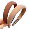 Diadema de Esponja de Color Café con Leche de Gama Alta para Mujer, Diadema de Parte Superior Alta, Nuevo Estilo Otoño e Invierno 2026, Accesorio para el Cabello de Uso Diario