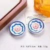 Prato de Simulação de Comida em Miniatura, Porcelana Azul e Branca, Estilo Antigo Pequeno, Prato Impresso Novo Estilo Chinês, Ornamento em Miniatura de Resina, Festival do Barco-Dragão DIY