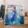 Manta de edredón de invierno rectangular casual portátil de doble cara Frozen para dormir