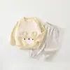 Conjunto de Moletom Casual Esportivo Infantil de Primavera