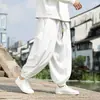 Pantalones jogger tipo zanahoria holgados con bolsillos grandes, pantalones cargo, pantalones de seda helada, pantalones chinos estilo linterna para hombre de talla grande, estilo fino de verano