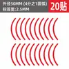 Xiangcai Manômetro Indicador de Marca Adesivo Flecha Vermelha Refletiva Etiqueta de Instrumento Etiqueta de 5cm Adesivo de Advertência Pressão de Gás
