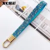 Llavero de Alta Gama Incrustado con Diamantes Transfronterizo Accesorio para Bolso de Llaves de Coche Colgante Llavero Hecho a Mano DIY Cordón