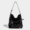 Bolsa de Grande Capacidade para Mulheres 2025 Inverno Nova Moda Casual Bolsa Tote Retrô Fosca para o Dia a Dia Bolsa Transversal Saco