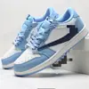 Sapatos Putian Aj1 de Cano Baixo Raio Guerreiro Preto Hiroshi Fujiwara Sapatos de Basquete Mocha Jordan 1 Masculino e Feminino Sapatos Esportivos Casuais