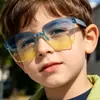 Gafas de Sol Rectangulares sin Marco Graduadas de una Pieza para Niños Estilo Lluvia Lindas para Bebé Elegantes para Fiesta Gafas de Sol