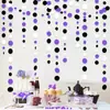 Decoraciones Coloridas de Papel con Cordón para Ceremonia de Graduación y Decoraciones para Fiesta de Cumpleaños en Azul, Rojo y Negro
