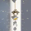 Atrapasol de Cristal con Forma de Abeja 3D Adorno Colgante Festival de la Abeja Decoración de Jardín Suministro Mayorista Transfronterizo Cristal Blanco