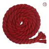 Atacado em Estoque Corda de Algodão Colorida de 8mm com Três Fios para Tecelagem de Cordas para Tapeçaria, Amarração e Nós Decorativos DIY