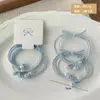 Goma para el Cabello Nudo de Perla Color Caramelo Estilo Coreano Alta Elasticidad No Daña el Cabello Goma Elástica Elegante Sencilla Goma para el Cabello Accesorios para el Cabello de Mujer