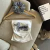 Camisola Bordada de Cachorro para Mujer, Estilo Tailandés de Verano Chica Picante Top Tubo sin Hombros con Almohadillas en el Pecho, Hermosa Prenda Exterior