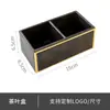 Caja de Almacenamiento para Té, Artículos de Tocador de Habitación de Hotel, Caja de Pañuelos de Cuero para Bed & Breakfast con Impresión de Logo, Caja de Almacenamiento de Escritorio