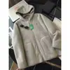 ¡Pequeño calentador de otoño e invierno! Estilo pareja más terciopelo engrosado ligero doble cara forro polar con capucha abrigo cálido chaqueta top