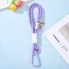 Etiqueta Tejida de Doble Capa Bloqueo de Color Lanyard para Teléfono Juguete Colgante para Mochila de Exterior Bolsa Sorpresa Encanto para Bolsa Correa de Llavero para Equipaje
