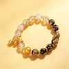 Pulseiras de vidro coloridas luminosas para melhores amigos e casais, pulseiras de vidro com cinzas de incenso brilhantes, joias, presentes, em estoque para atacado