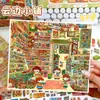 99.0 Yilan Especial Óleo Paisagismo Adesivos Fofos Grandes 3D Estéreo Cena de Cabana Adesivos Miniatura DIY Adesivos para Caderno