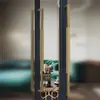 Manija de Puerta de Vidrio, Manija de Puerta de Caja, Puerta Gruesa de Acero Inoxidable, Templado Sin Marco Estilo Minimalista Grande