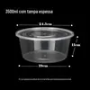 Lancheira descartável lancheira de arroz de plástico para viagem caixa de embalagem transparente tigela de sopa com tampa lancheira engrossada atacado