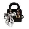 Bolsa de mão plissada de alta qualidade transfronteiriça no estilo Lady Dior, nova moda 2026 elegante bolsa de ombro, bolsa quadrada pequena transversal
