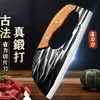 Faca de fatiar em aço inoxidável forjado Yangjiang para cozinha doméstica, afiada e resistente à ferrugem, adequada para cortar carne e vegetais