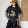 Conjunto de Sudadera de Dos Piezas para Niñas Primavera y Otoño 2026 Nuevo Estilo para Niñas Mayores, Conjunto de Dos Piezas con Pantalones Cargo Holgados Tendencia