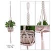 Rede para Vaso de Flores Amazon Transfronteiriça Cesta Suspensa para Plantas Vasos de Flores Decorativa Boêmia Tecida Rede para Vaso de Flores Suspensa