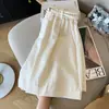 Pantalones Casuales Versátiles de Pierna Ancha para Mujer, Verano 2025, Moda Tendencia, Algodón y Lino Blancos, Cintura Alta, Adelgazantes, Línea A, Rectos