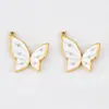 Acero Inoxidable 304 Colgante de Mariposa con Goteo de Aceite Patrón de Mariposa Retro Colgante de Patrón Animal DIY Materiales para Collares DIY