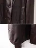 Nueva Chaqueta de Cuero Modelo 26 Otoño Nuevo Retro Clásico Americano Cordero Curtido Vegetal Fresca y Elegante Estilo Perezoso Abrigo de Moda