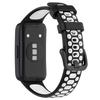 Xuanyin es adecuado para Huawei Bracelet 10 Correa de silicona Huawei Band8/9 Repuesto Pulsera transpirable de dos colores con agujeros
