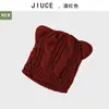 Gorro de Punto Lindo y Sencillo con Orejas de Gato, Estilo Nuevo Otoño e Invierno Transfronterizo, Gorro Cálido y Cortavientos para Exteriores