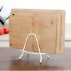 Suporte para Tampas de Panela Organizador Suporte de Mesa para Tábua de Corte Bigorna Tábua de Corte Armazenamento Suporte para Tampas de Panela de Ferro