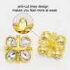 Botones Metálicos de Cristal, Abrigo de Lana, Decoración de Piel, Accesorios DIY, Botones de Vidrio de Aleación de Zinc Transfronterizos