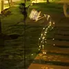 Luz de estaca para suelo con forma de regadera solar transfronteriza para patio exterior, jardín y césped, regadera ahuecada de arte de hierro