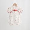 Ropa de Verano para Bebé Delgada Super Linda Rojo de Internet Bolsa Ropa de Pedos para Niñas y Bebés Ropa de Verano de una Pieza para Niñas y Bebés Ropa de Princesa Moderna