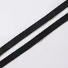 Em estoque preto e branco 0,6-3,0 cm poliéster superfície lisa alça de sutiã alça de ombro lingerie elástico elástico de alta elasticidade suporte personalização